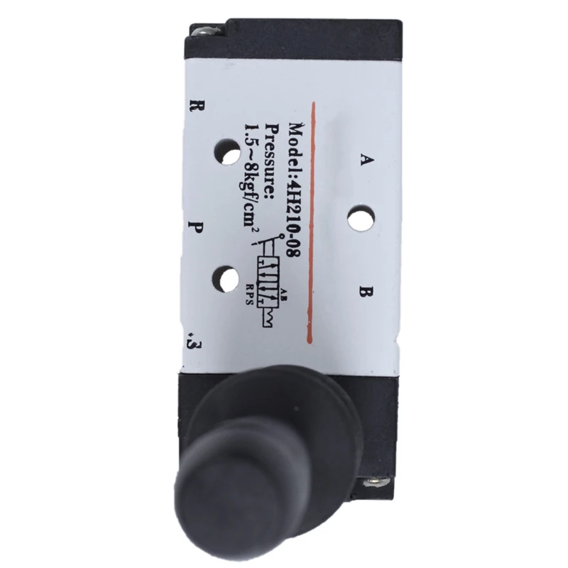 Pneumatic Air Inlet 2 Position 5 Way Manual Hand Pull Valve Gray+Black Promotion | Строительство и ремонт
