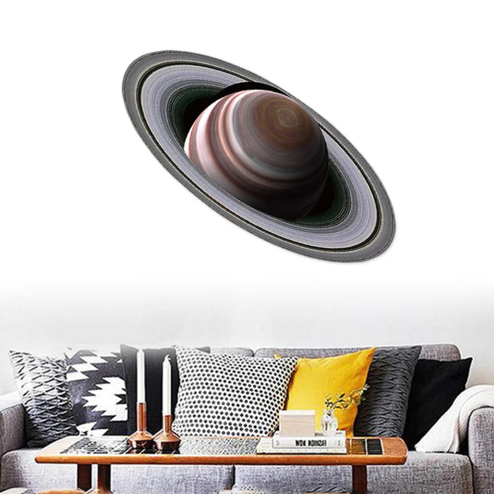 

Fluorescent Wall Stick The Universe Planet Galaxy Children Room Bedroom Luminous Wall Stickers 37x16cm (Saturn)