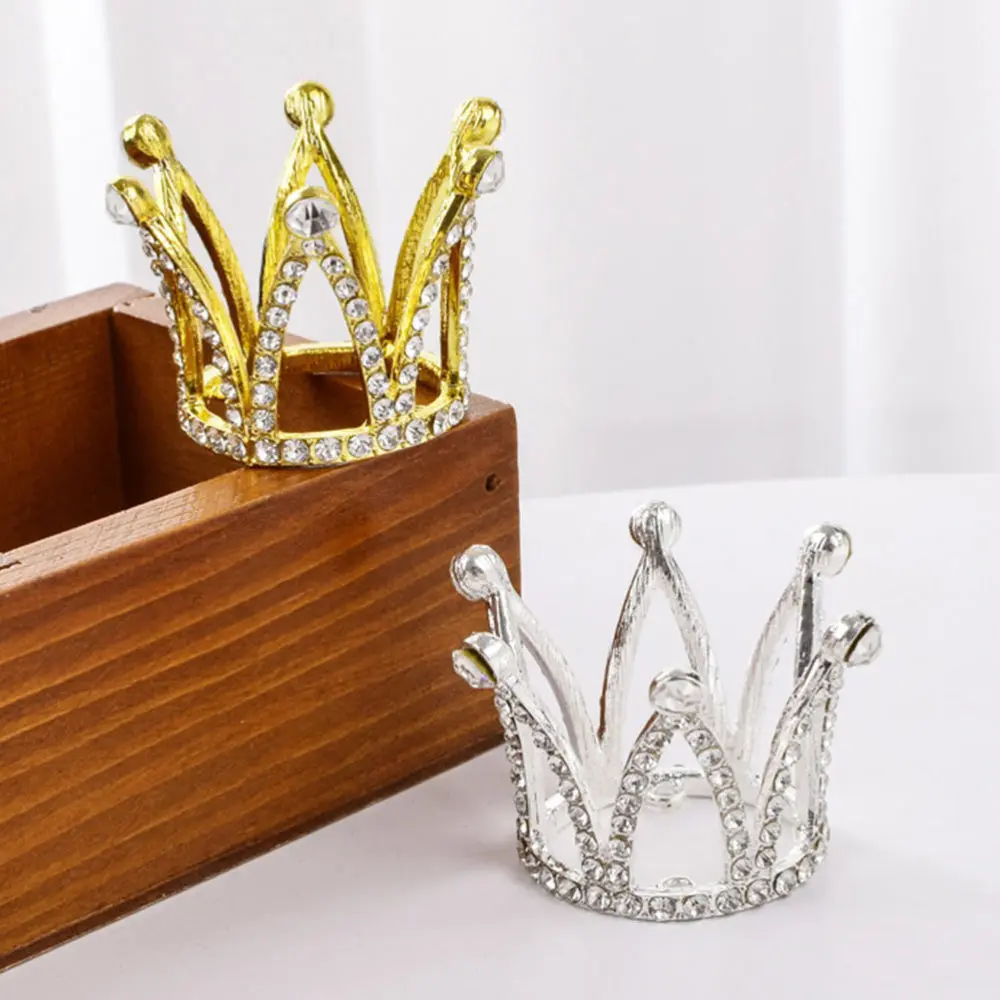 

4Pcs Children Crown Adornments Decorative Crowns Hair Hoops Cake Toppers