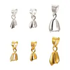 Металлические ювелирные изделия, латунные захваты для льда и захваты, 15x5 мм, отверстие: 3 мм; Штифт: 0,8 мм