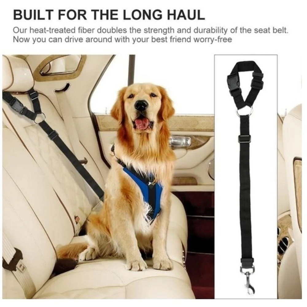 

Pet Car Seat Belt 1pcs Adjustable Dog Cat Car Seat Belt Travel Vehicle Strap Harness Safety Nylon Leash Leads dog Supplies