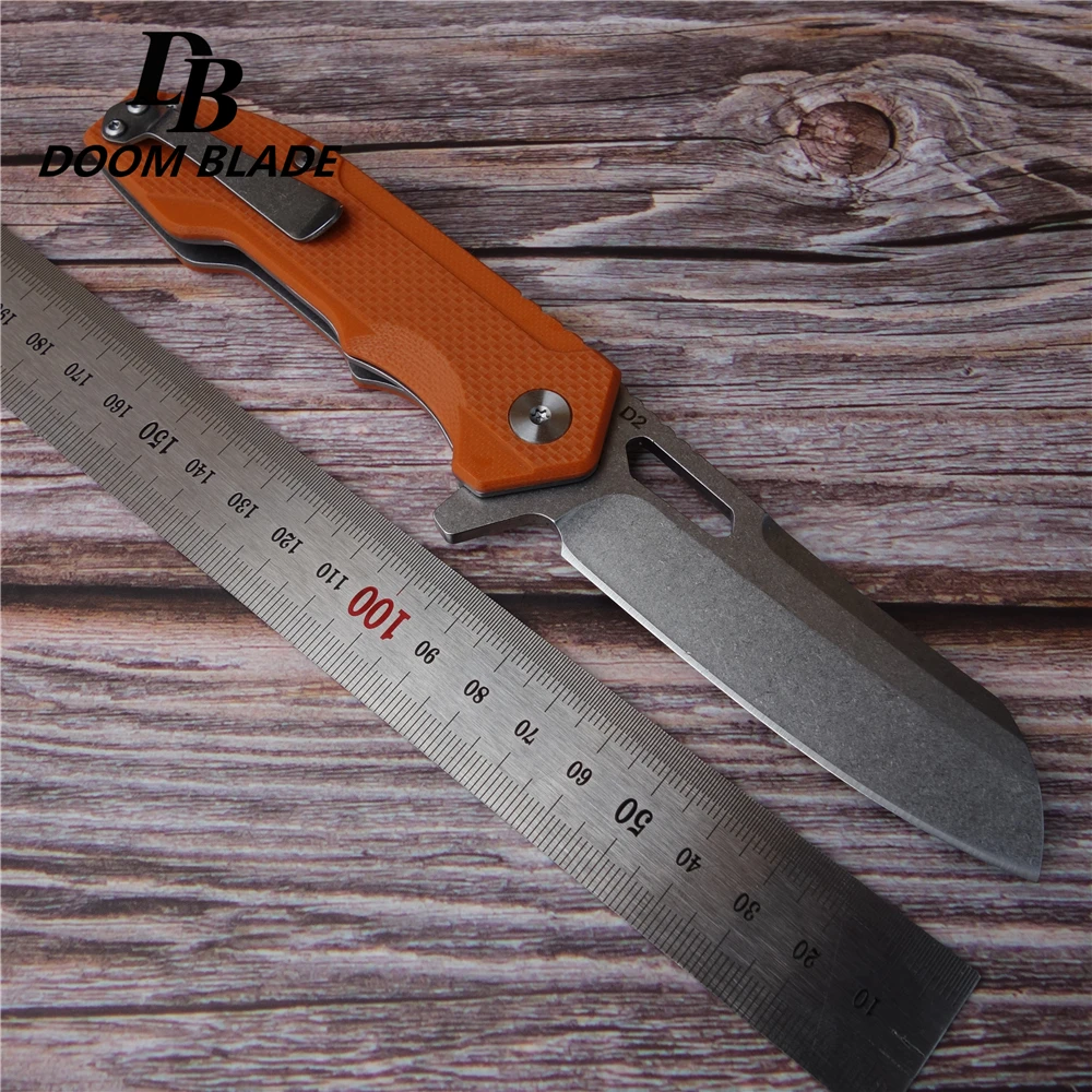 7 9 &quotFH11 60 61HRC ножи с шарикоподшипником D2 Лезвие складные G10 рукоятка кемпинг