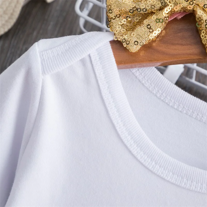 Зимние Детские комплекты с длинными рукавами Одежда для новорожденных девочек