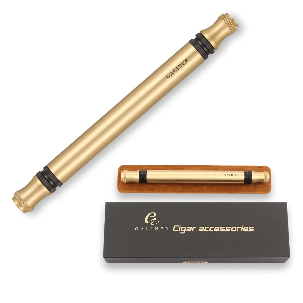 

GALINER Cigar Needle Hole Opener Travel Meta Cigar Draw Tool Cigar Cutter Puncher Portable Smoking Accessories