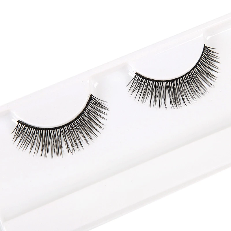 1 пара натуральных накладных ресниц ручной работы красивые натуральные плотные