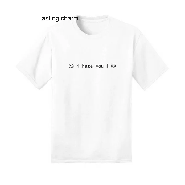 

Футболка с надписью «I hate you Face»