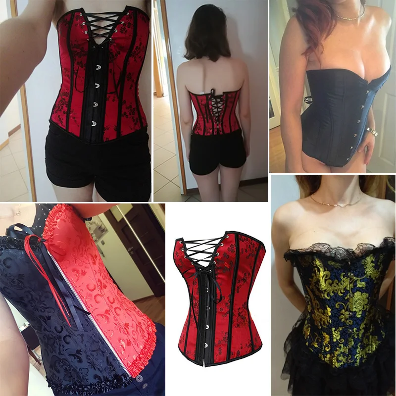 Пикантные туфли с красной Талия корсеты и бюстье черный корсет топ-корсет со