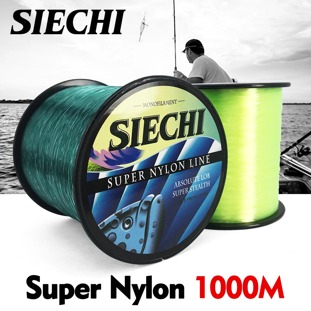 SIECHI 1 0 # 8 #1000 м монофиламент Япония Fly нейлоновые рыболовные лески для карпа
