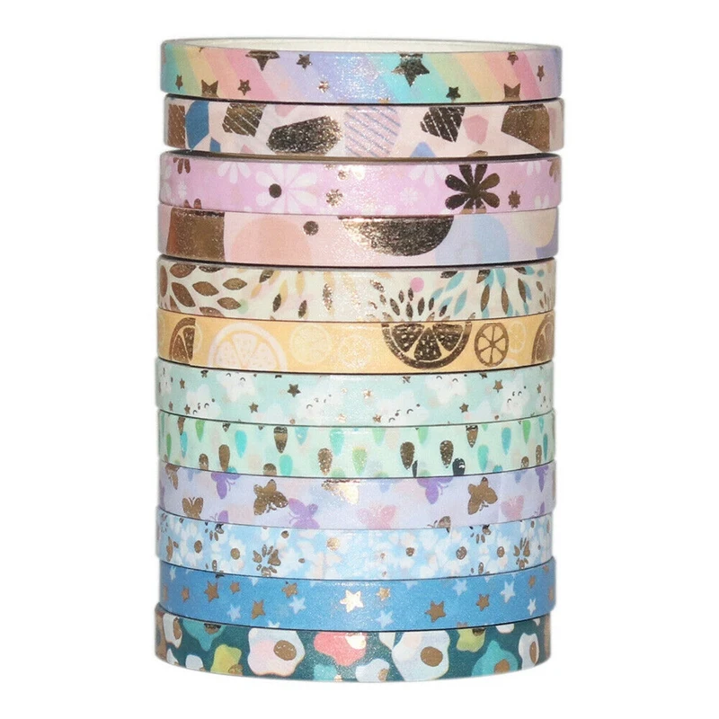 

24 Rolls Washi Tape Sticker Scrapbooking Adhesive Paper Japanese Stationery DIY