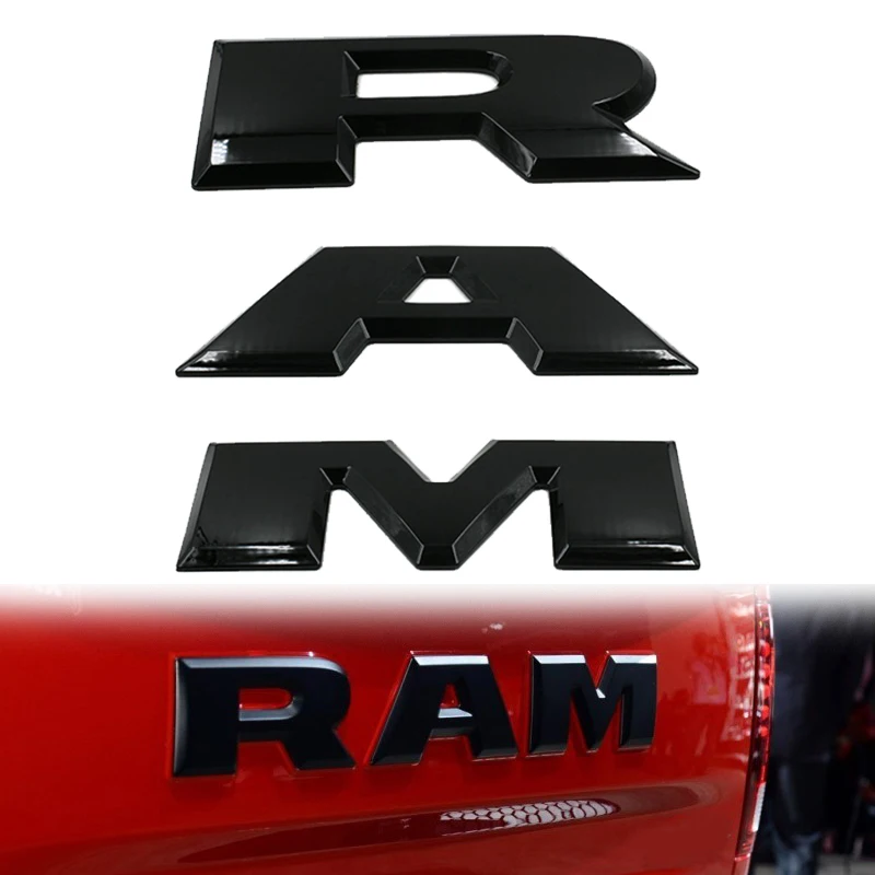 Эмблема для Ram значок задней двери с надписью RAM знаки автомобильная наклейка Dodge