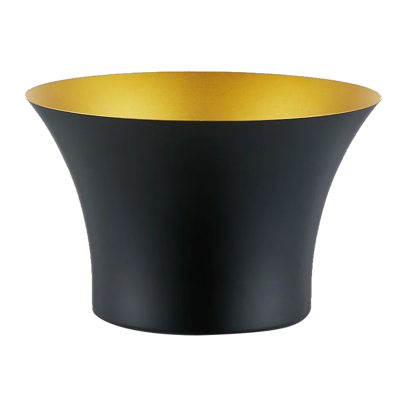 

Stainless Steel Champagne Basin Nordic Ice Bucket Golden Salad Basin Champagne Bucket Beer Bucket Ingot Black Gold Big Ice Basin