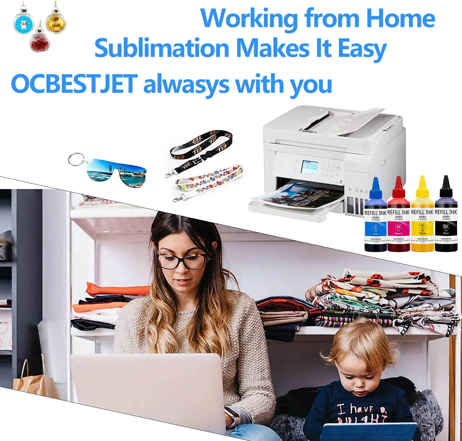 Флакон с сублимационными чернилами 6x250 мл для Epson P50 P60 T50 1390 1400 L800 СНПЧ чернила