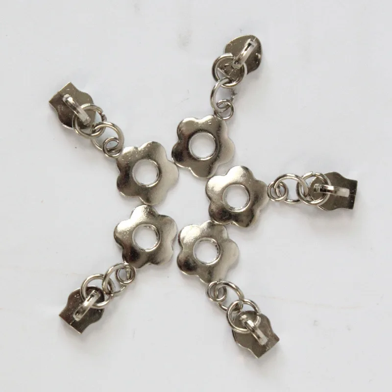 10 шт. 5 # разъемная застежка молния слайдера покрытие с металлическим цветком