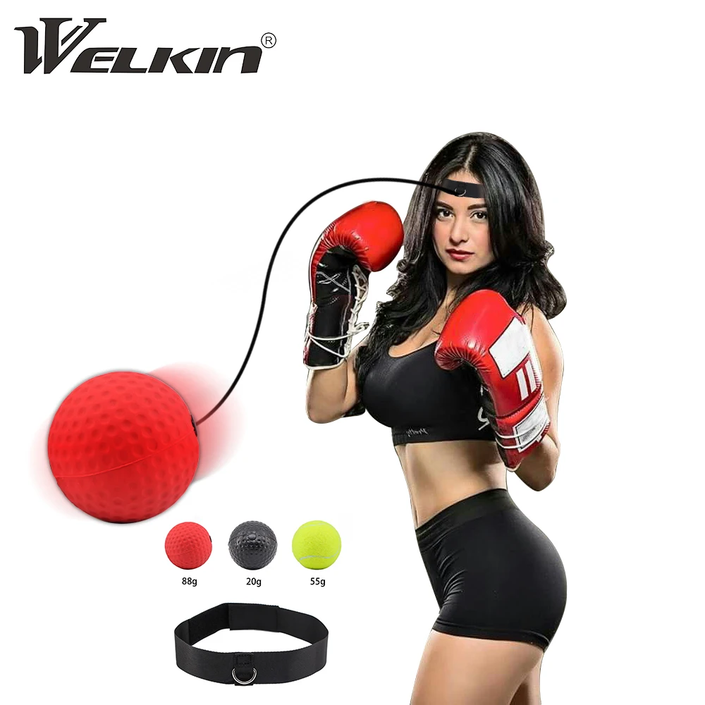 

Boxing Reflex Speed Punch Ball Raising Reaction Force Hand Eye Training Set Stress Gym Boxing Muay Thai Exercise MMA Sanda Boxer