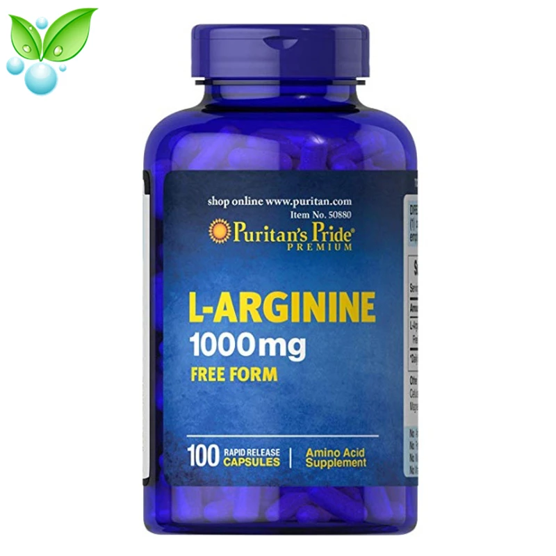 

American Imported Puritan's Pride L-arginine 1000mg*100 Capsules Improve Sperm Motility Help Pregnancy