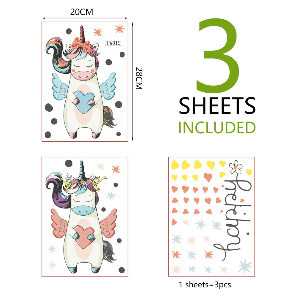 

Creative Anime Cartoon Wall Stickers for Baby Room Door Decoration Stickers Child Room Decor Waterproof Vinyl Wall Decal Kawaii