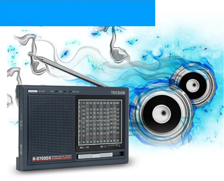 TECSUN R 9700DX FM стерео MW SW 1 10 Диапазонный ресивер Built in динамик двойной разговор