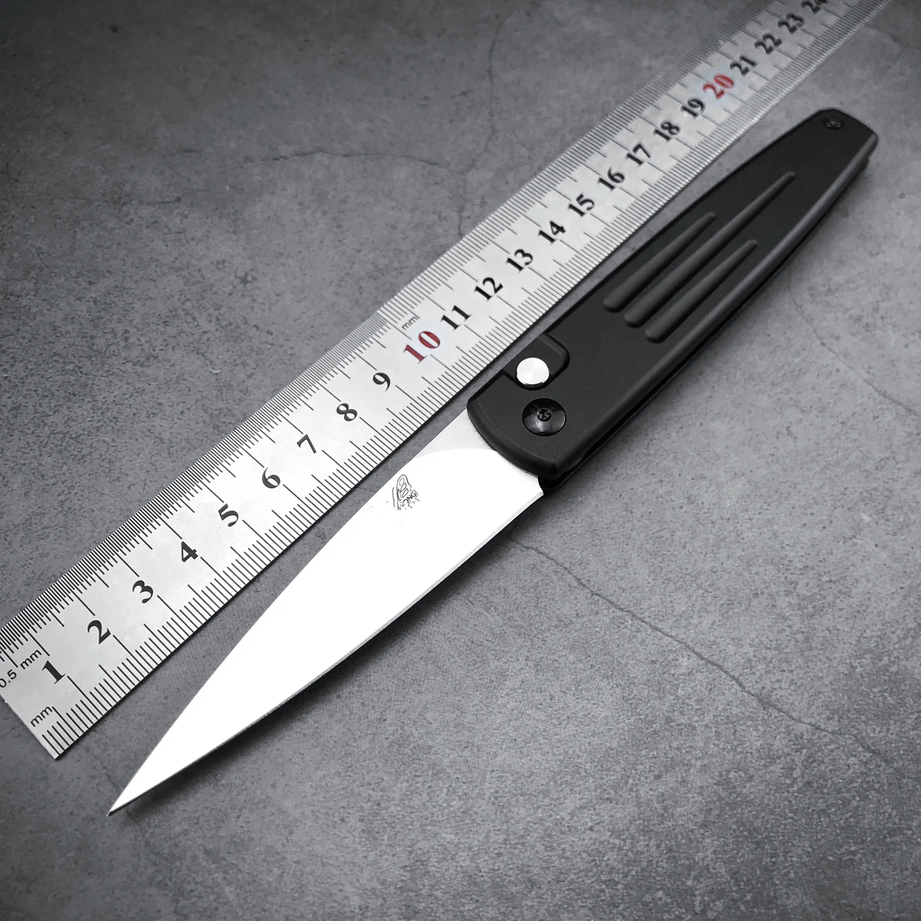 Новейший автоматический охотничий нож BM 1000 с автошипами (3 41 дюйма Stonewash Serr) 1000S