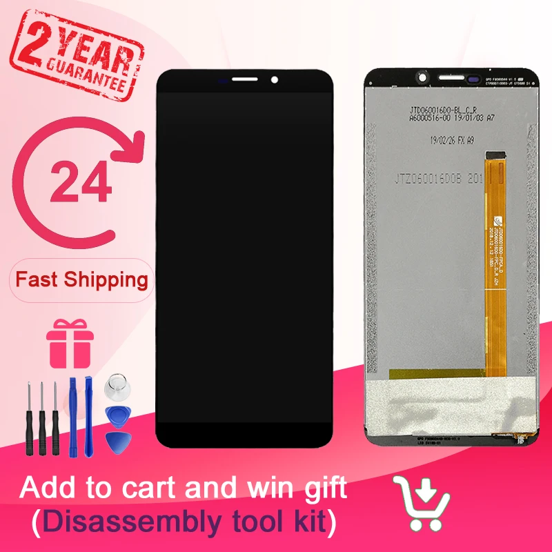 6 &quotчерный ЖК-дисплей для Ulefone Power 3L и кодирующий преобразователь сенсорного