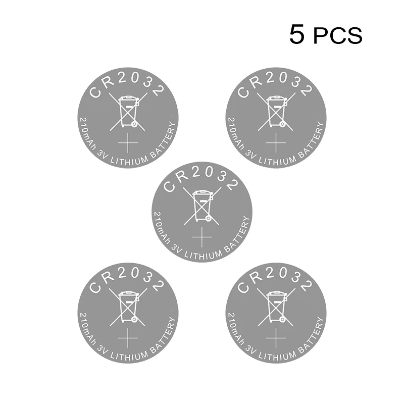 Батарейка для литиевых монет батарейки часов CR2032 5 шт. 3 в CR 2032 ТВ-бокса Xiaomi MI