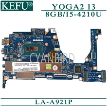 KEFU LA-A921P original mainboard for Lenovo YOGA2-13 with 8GB-RAM I5-4210U Laptop motherboard