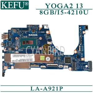 kefu la a921p original mainboard for lenovo yoga2 13 with 8gb ram i5 4210u laptop motherboard free global shipping