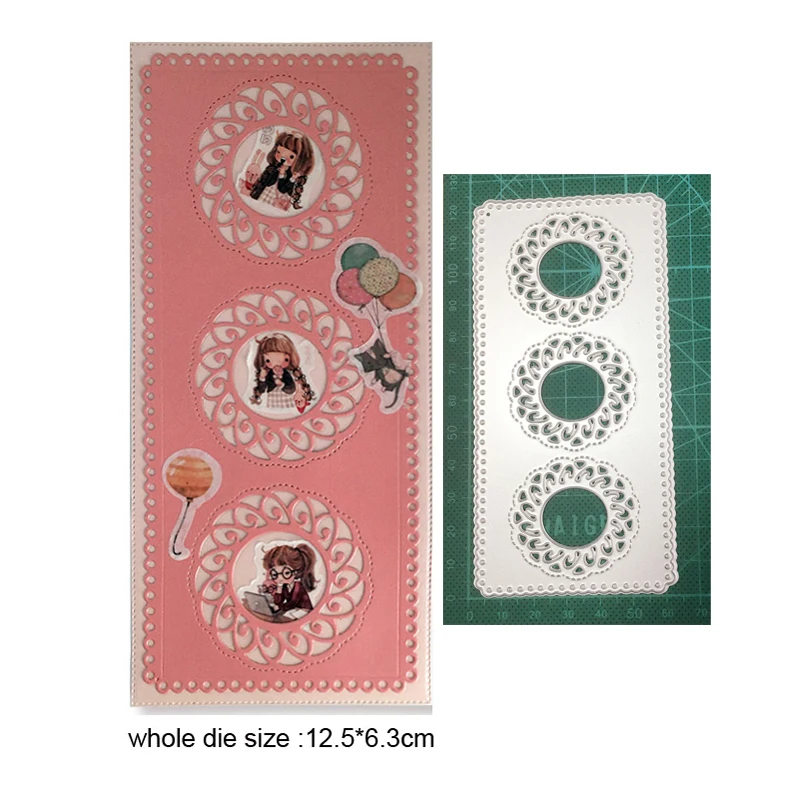 

Lace Photo Frame Metal Cutting Dies 2020 For DIY Scrapbooking dies Embossing die cut Album Paper/Photo Album Card Stencils dies