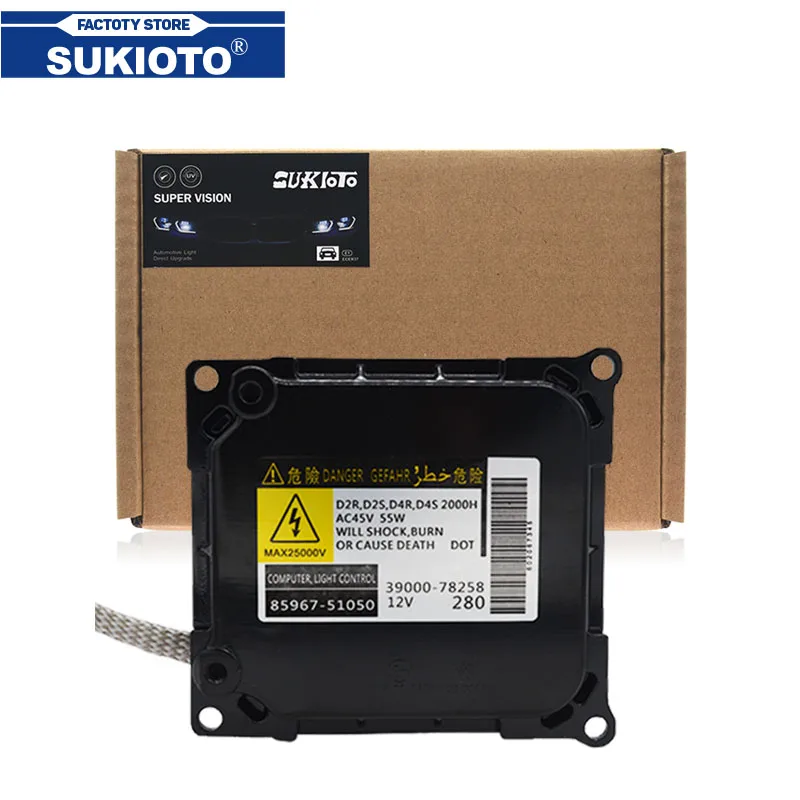 Сменный ксеноновый балласт для фар SUKIOTO DDLT003 KDLT003 85967 52020 51050 D4S D2S 55 Вт HID Toyota Lexus ES350