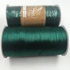 2 мм темно-зеленый погремушка атласный шнур нить китайский узел макраме браслет плетеный шнур Сделай Сам кисточки вышивка сером нить 20 метров Лот