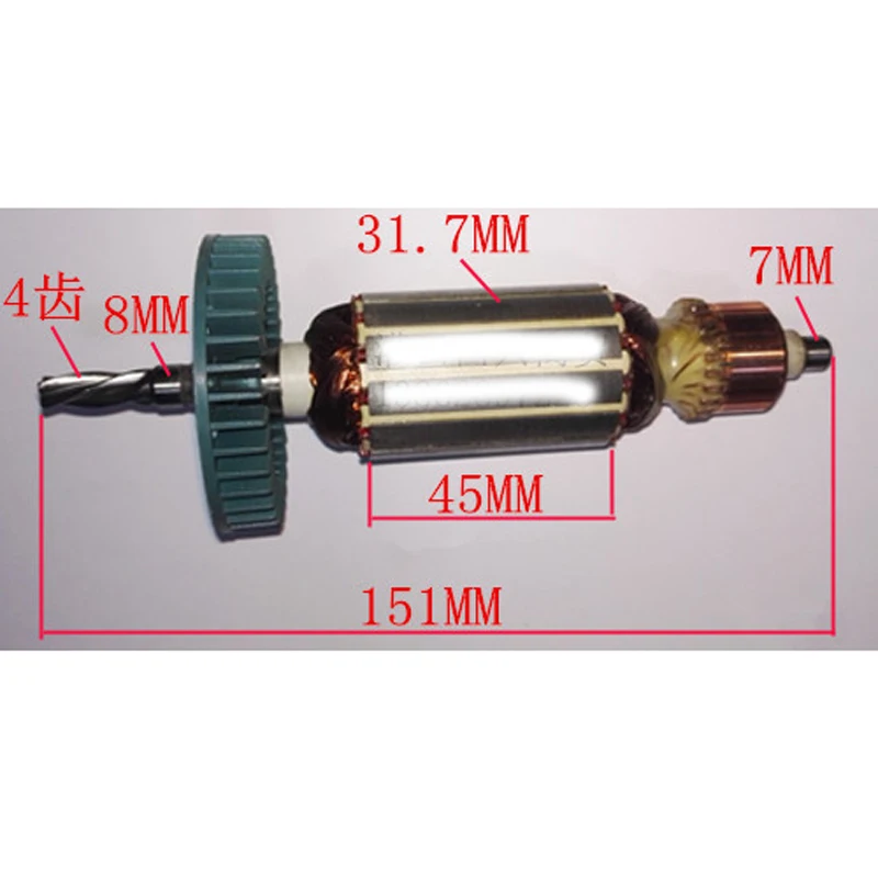 

AC220-230V Armature Rotor Anchor Replace for Makita HP1500 Impact Drill Rotor Power Tool Repair Spare