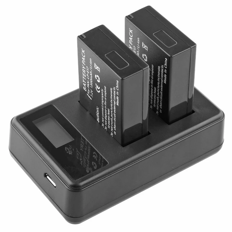 Батарея ЖК дисплей стены Зарядное устройство для Canon LP E17 LC и однообъективной