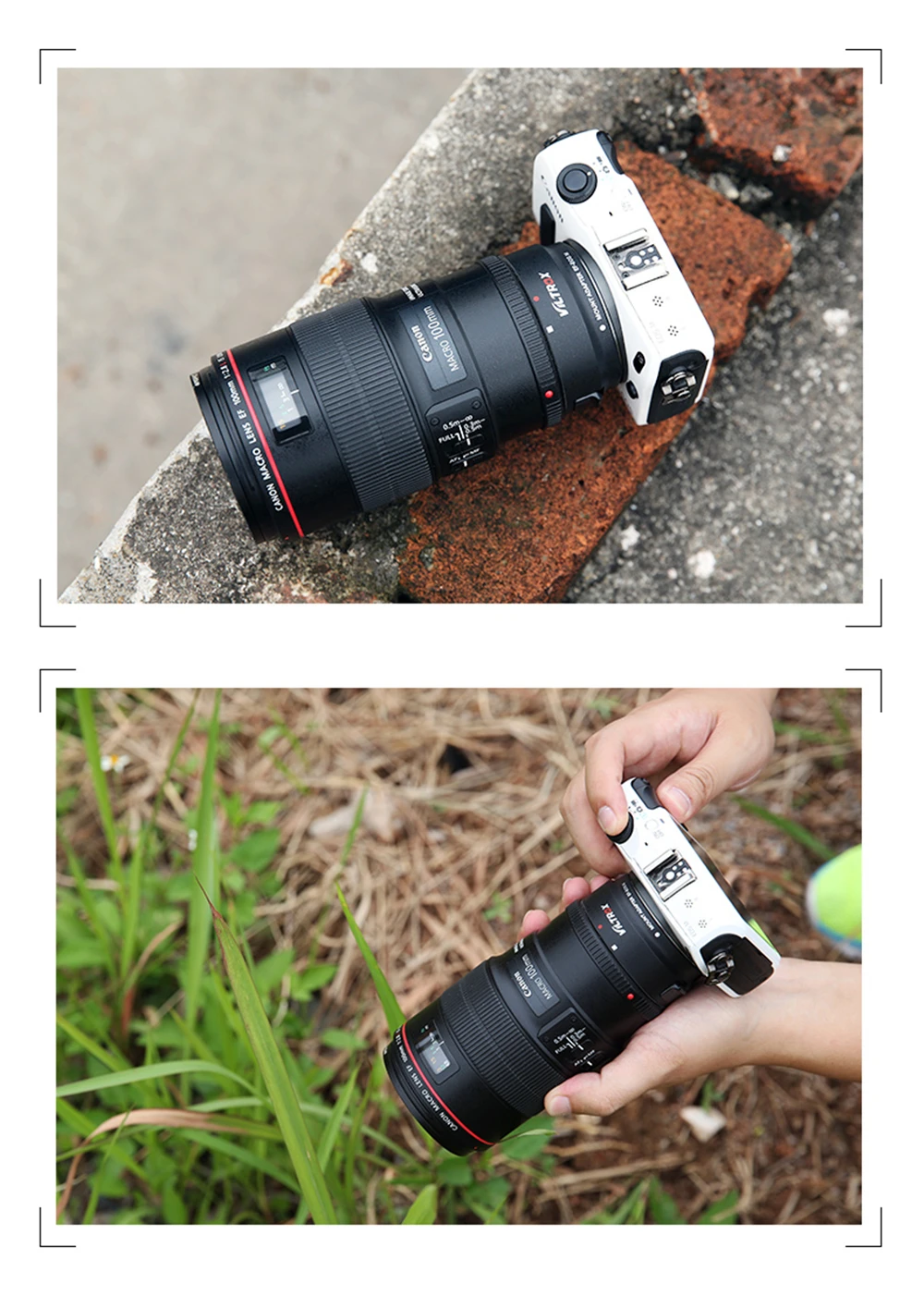 Электронный адаптер для объектива Viltrox EF-EOSM с автофокусом для объектива Canon EOS EF EF-S для камеры EOS M EF-M M2 M3 M5 M6 M10 M50 M100