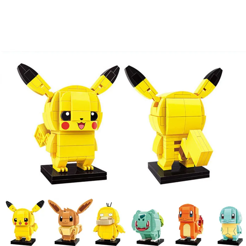 Pokémon строительный блок Пикачу 116 шт. просвещение образовательный Кирпичи игрушки для мальчиков