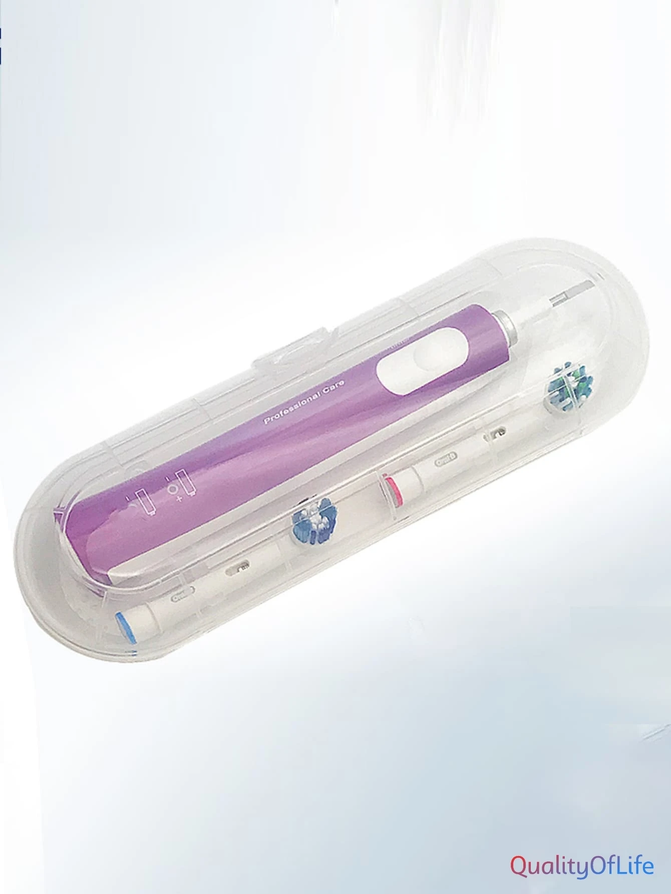 

1pc Clear Electric Toothbrush Storage Box one-size Clear PP 100% PPTravel Packing Cubes