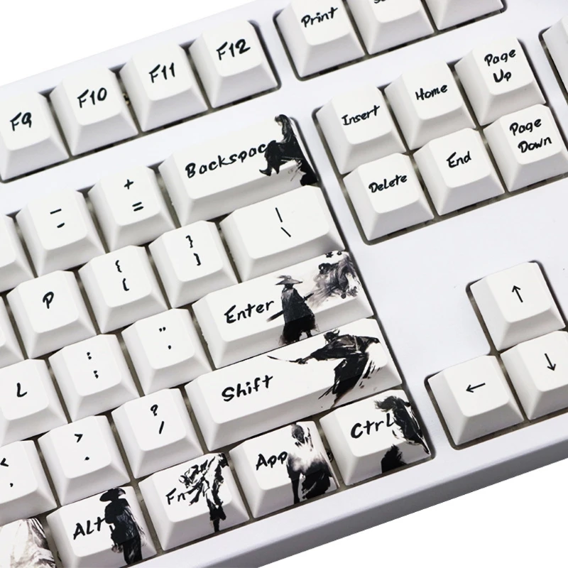 

Knight errant Keycap Ink Keycaps 5-Surfaces Dye Sub Mechanical Keyboard Keycap G88D
