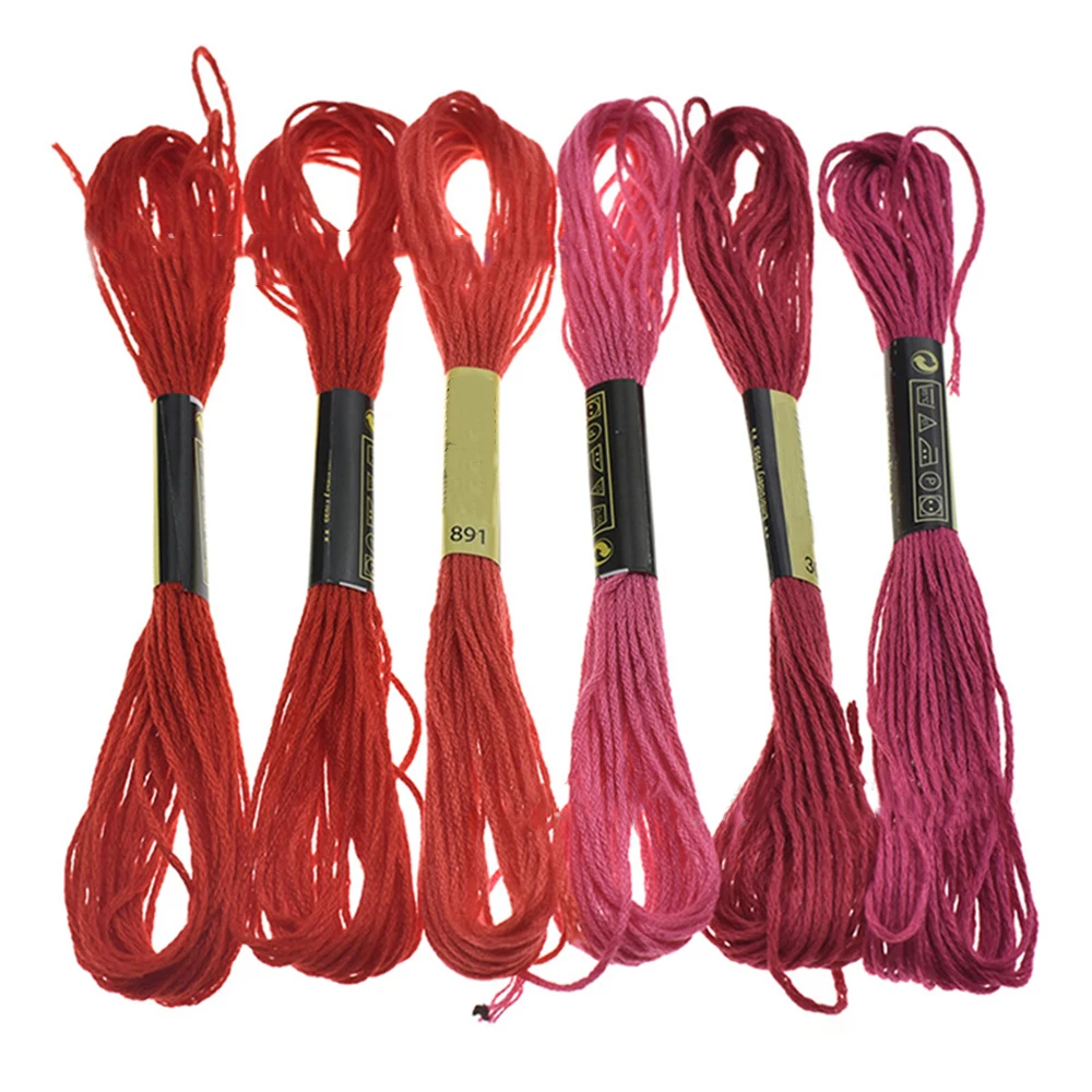 140 мотков в упаковке высококачественная нить для вышивки радужной расцветки