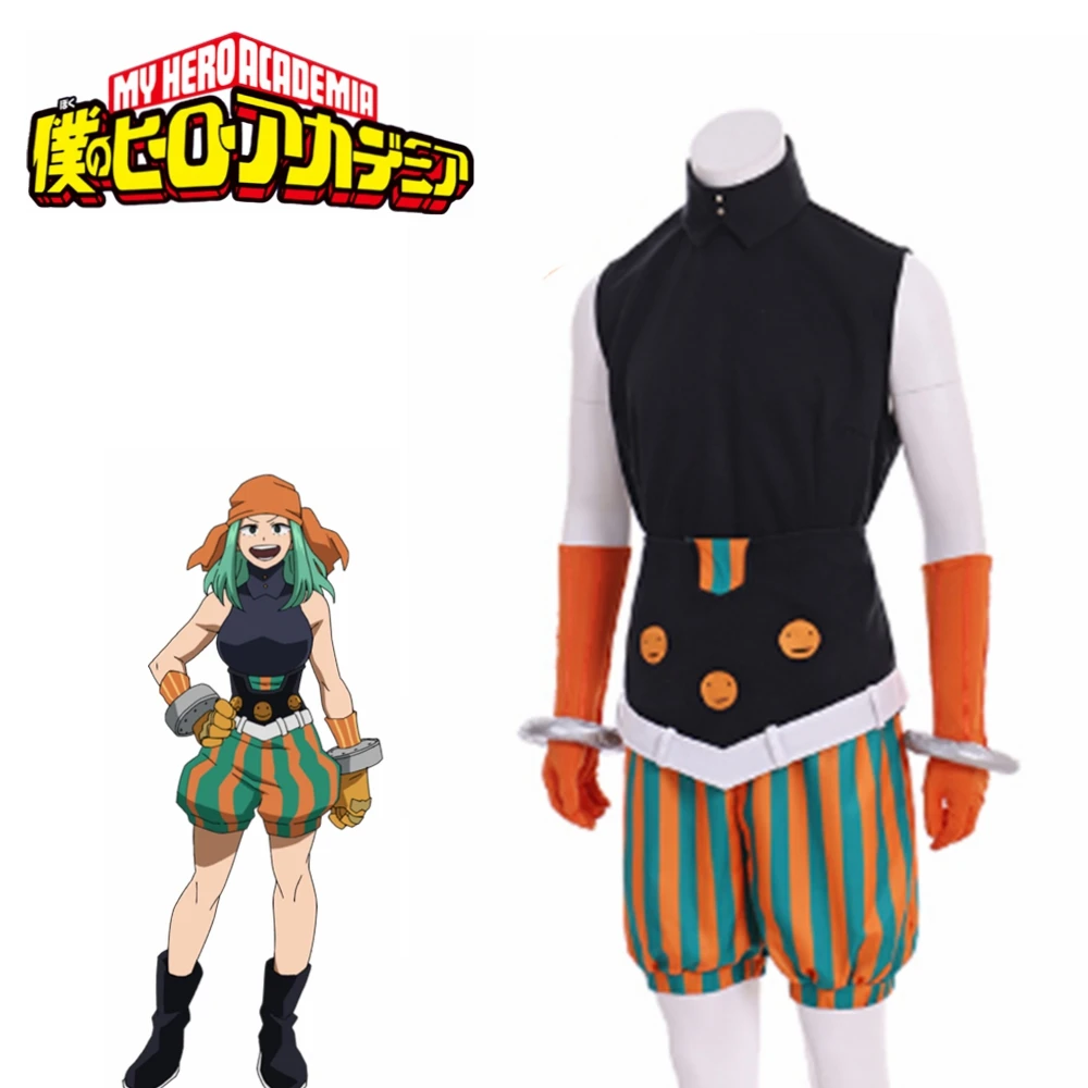 На заказ мой герой Academy Boku No Hero Academy Emi Fukukado Smile Hero Ms. Joke Косплей Костюм Любой Размер