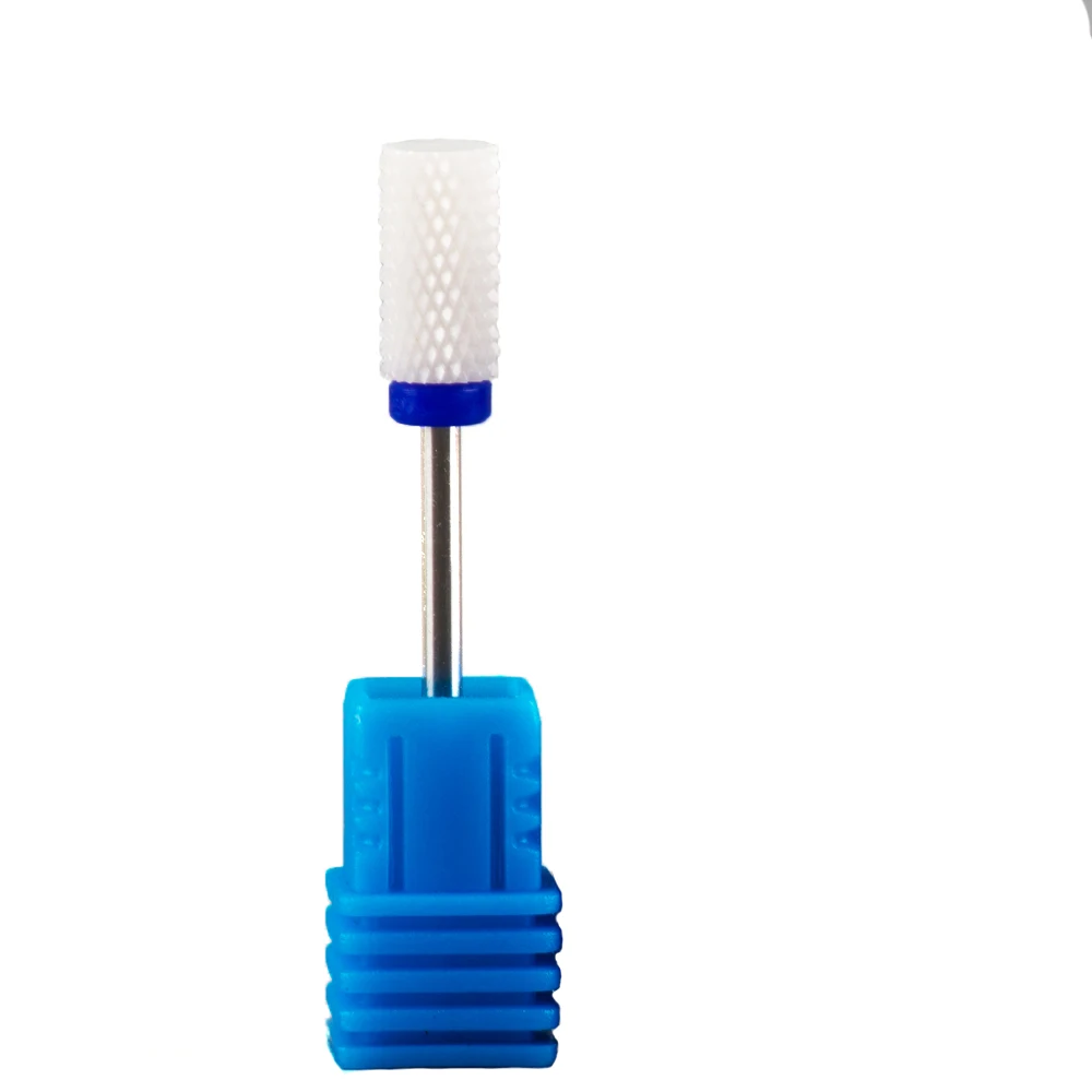 Feecy 7T Blue M Фрезерный резак для маникюрных инструментов, красочный керамический сверло для ногтей, Электрический вращающийся инструмент для педикюра, маникюрный станок, аксессуары - Цвет: Feecy 7T Blue M