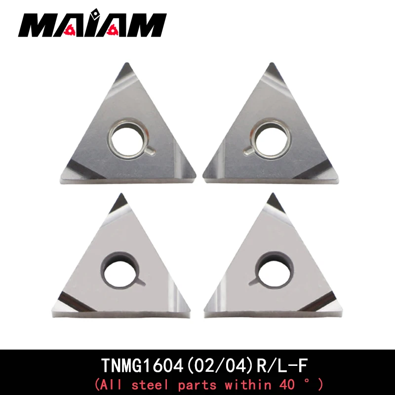 

High quality TNMG160402 TNMG160404 triangular grooving steel part finish machining TNMG1604 02 04 left insert right insert