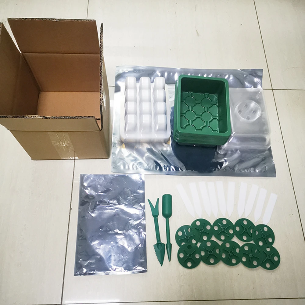 Горшок пластиковый для выращивания саженцев горшок с крышками теплиц 12