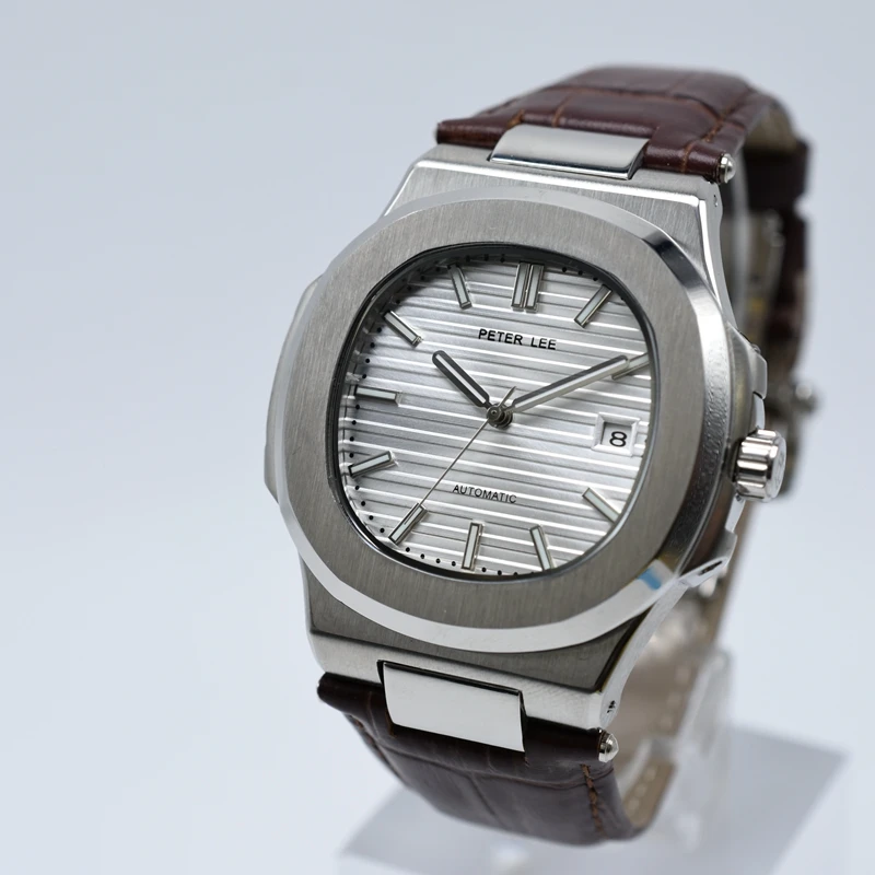Классические спортивные часы daydate nautilus Топ Брендовые мужские механические часы Питер ли кожаные мужские автоматические часы дропшиппинг наручные часы