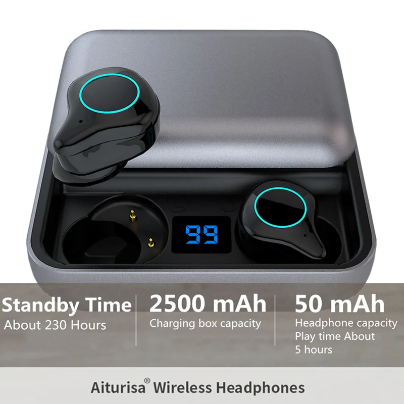 Наушники вкладыши TWS с R6 HD Вызов Bluetooth 5 0 наушники сенсорный Управление