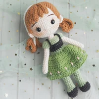 non finished yarn art custom cute knitting dolls diy package weave craf poked set handcraft kit for needle material pack