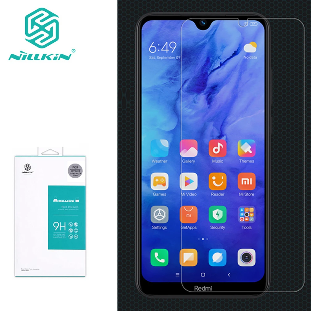 H glass Для Xiaomi Redmi Note 8T закаленное стекло Nillkin Amazing H/H+ Pro Взрывозащищенная Защита экрана для Xiaomi Redmi Note 8T - Цвет: H glass