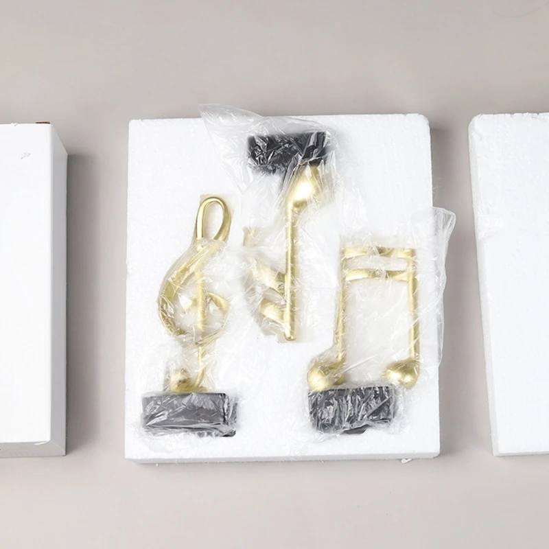

3pcs Music Decor Music Sculpture Statue Music Note Figure Modern Style Resin Home Decor Desk Office TV Cabinet Gifts H051