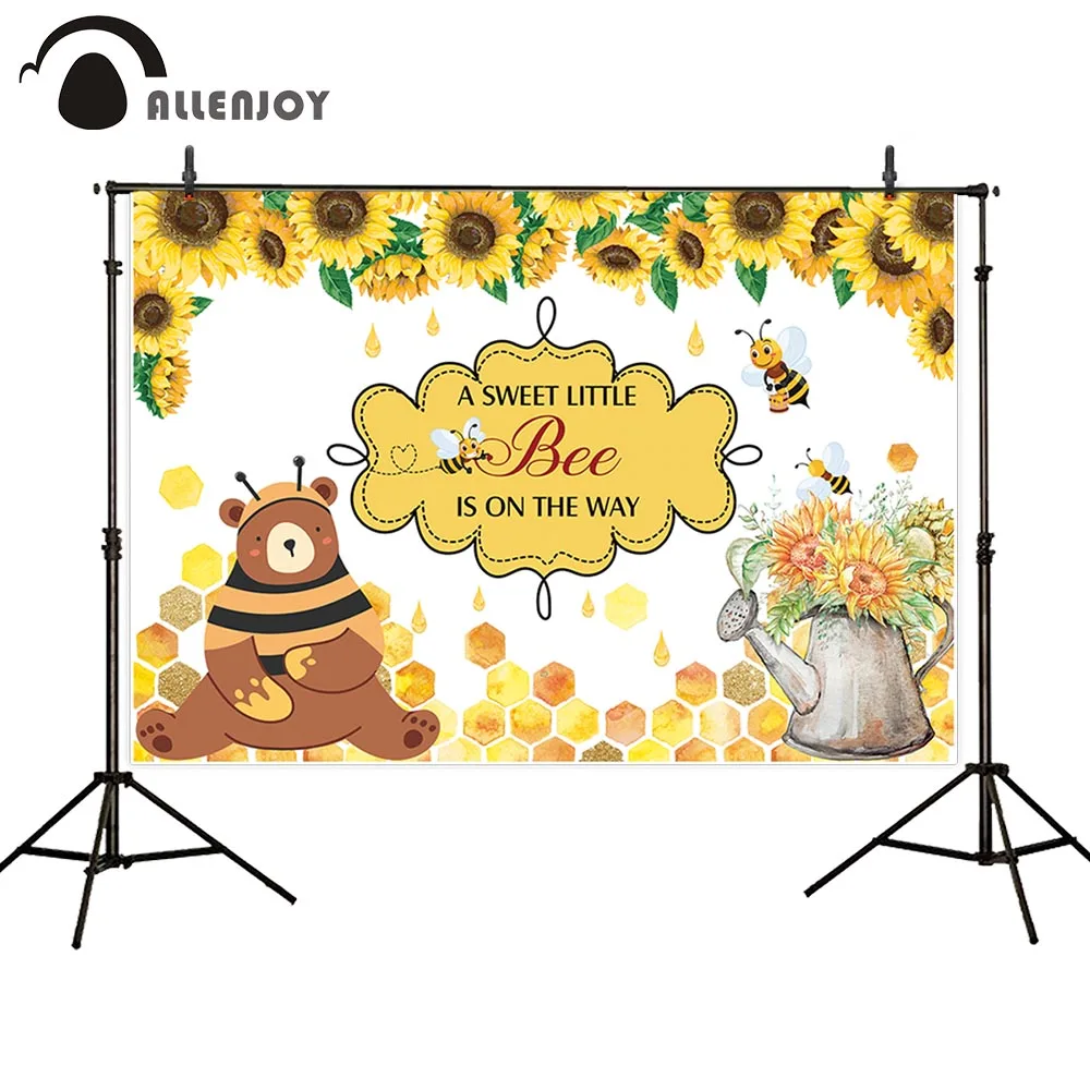 Allenjoy игрушки пчела и медведь первый день рождения фотографии фоны для