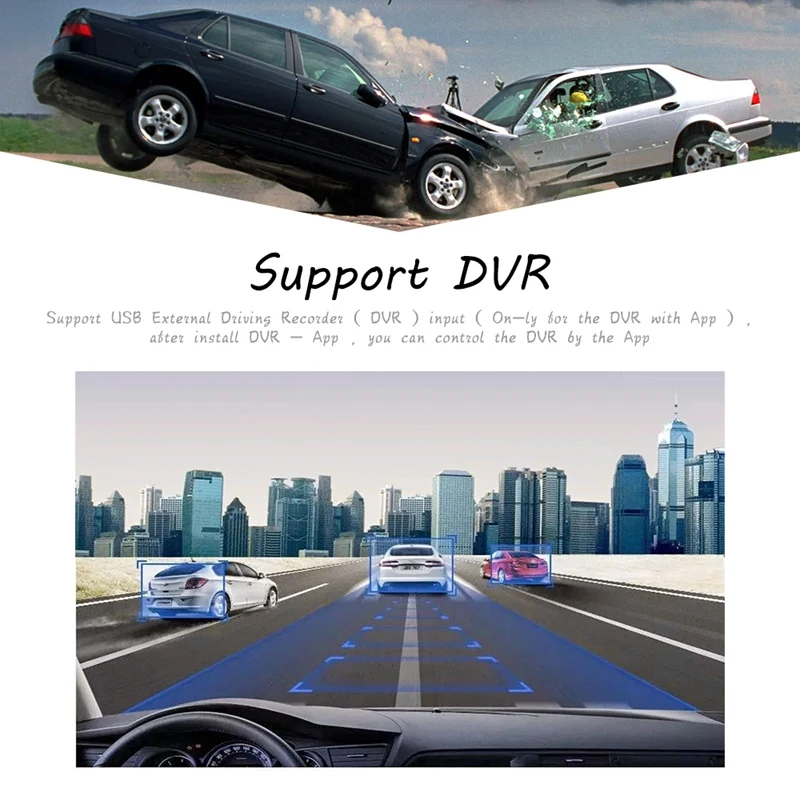 

7 Inch WIFI Car Stereo 2G+32G Android 9.0 MP5 Player Support GPS Navigation OBD 3 Screen Simultaneous Video Player