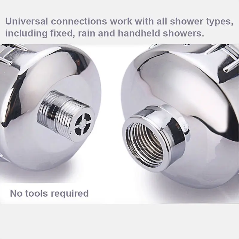 

1Set High Pressure Filtered Showerhead 15 Stage Shower Filter for Hard Water Purification Substances Remover for Home Bathroom