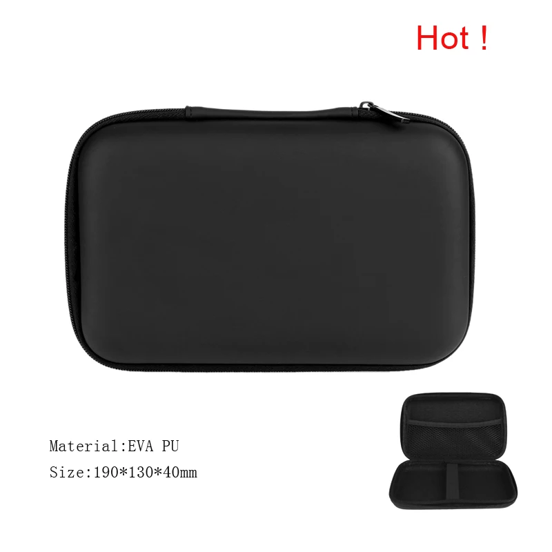 3.5 no pattern black 2," 3,5" Сумка для жесткого диска Внешний USB жесткий диск переноска Usb кабель чехол сумка для наушников для ПК ноутбук жесткий диск чехол - Цвет: 3.5 no pattern black