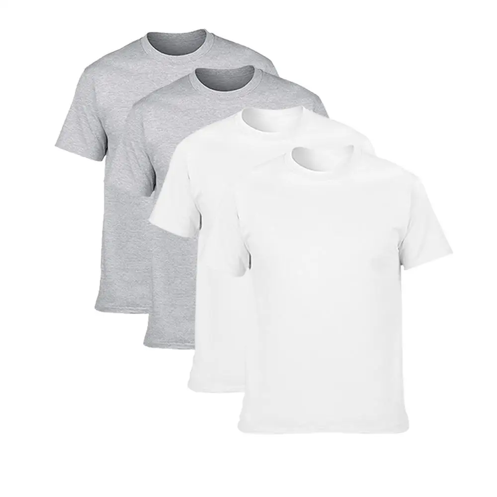 

4pcs/Lot Hot Sale Classic Men's T-Shirt Short Sleeve O Neck Oversized Cotton T Shirt Men Clothing Tee Shirt Homme Plus Size 3XL